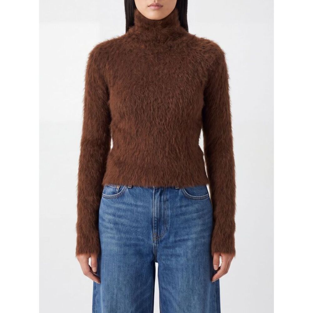 Dondup Women Dondup Slim Fit Alpaca And Mohair Wool Blend Turtleneck Jumper